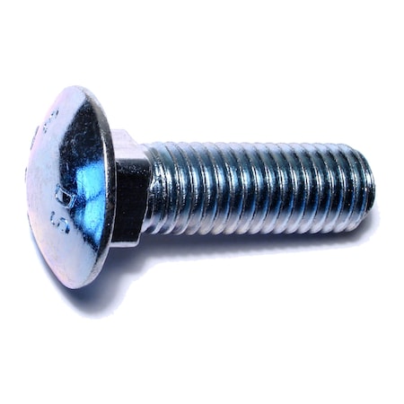Midwest Fastener 5/8"-11 x 2" Zinc Plated Grade 2 / A307 Steel Coarse Thread Carriage Bolts 25PK 01163